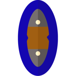 Blue D-hide Shield