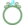 Palladium Cerulean Ring