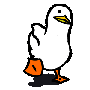 animated GIF of a waddling duck